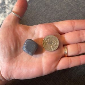 Aquamarine tumbled cube